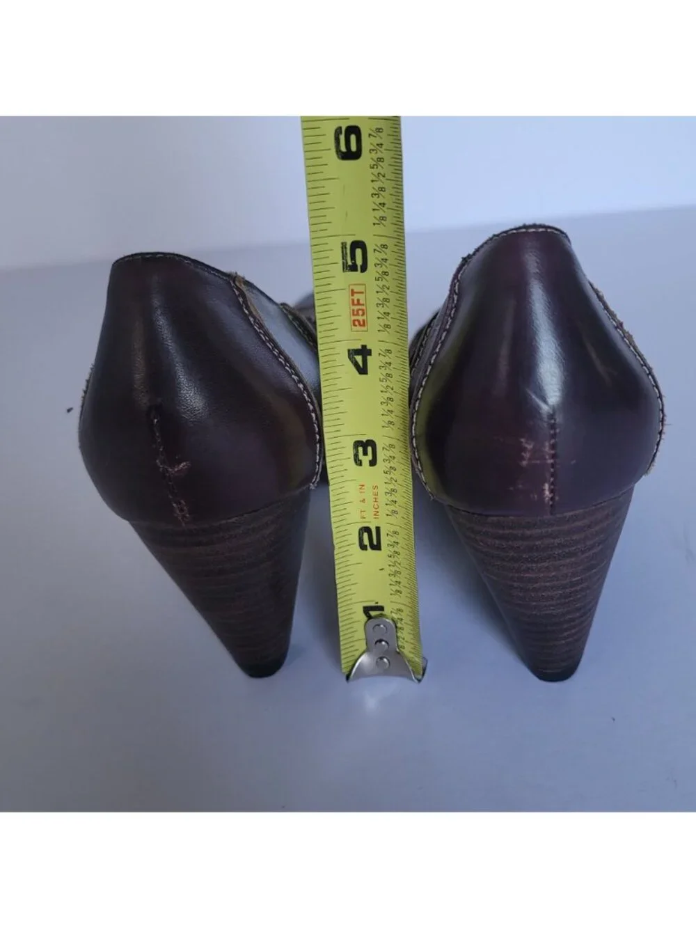 Spring Step 9 Colorblock Leather Patchwork Pumps Heel Artsy 90s Y2K Boho Indie